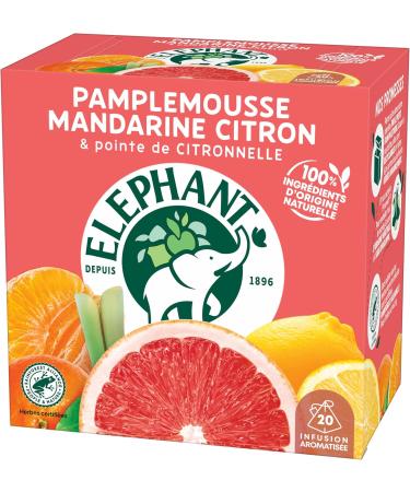 Elephant Flavored Infusion Grapefruit Mandarin & Lemon Taste Rainforest Alliance Certified 100% Natural Origin Ingredient - Buy Online on GoSupps.com