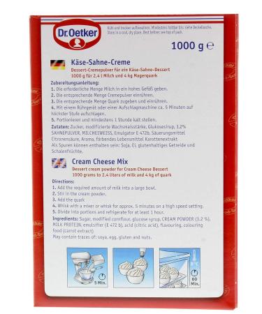 Dr. Oetker Professional Cheese Cream Dessert Powder - 1 kg Pack | International Shipping Available - Buy Online on GoSupps.com
