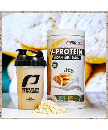 Vegan Protein Powder - Delicious Vanilla 8K Blend | 80% Plant-Based Protein | Sunflower Rice Pea Hemp & Pumpkin | 750g - Buy Online on GoSupps.com