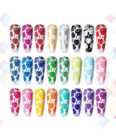 Born Pretty Valentine's Day Nail Art Stamping Polish Set - 24 Colors Manicure Print for Stamping Plates - Bulk Gift Collection - Buy Online on GoSupps.com