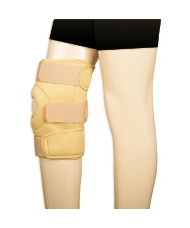 Knee Stabilizer Support & Compression Relief for Meniscus Tear & Arthritis | Adjustable Bi-Directional Straps WonderCare M (17.2-19.6 - Buy Online on GoSupps.com