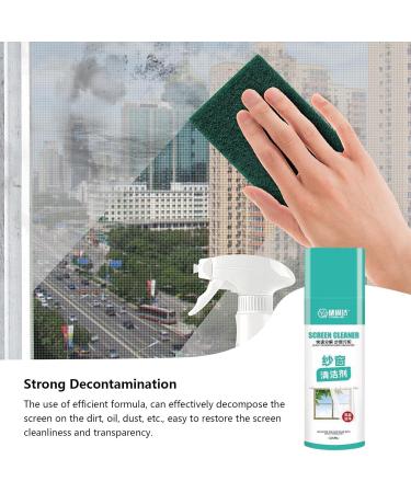 Window Cleaner Spray | 425ml/14.37oz Professional Mesh Cleaner Spray Liquid | Outdoor Window Cleaner Tool with Large Capacity Removes Oil and Dirt Liquid for Home and School Osevio - Buy Online on GoSupps.com