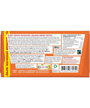 Tony's Chocolonely chocolate bar Caramel sea salt - Buy Online on GoSupps.com