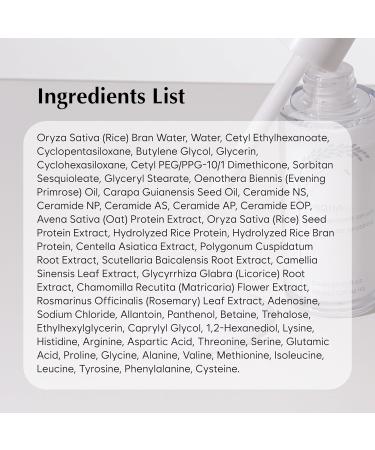 MIDHA RICE PROTEIN SERUM 1.01fl.oz/30ml Deep hydration Moisture balance Firm elasticity Skin barrier support Ceramide skincare Non-greasy finish Smooth and hydrated - Buy Online on GoSupps.com