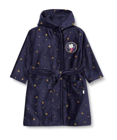 Schiesser Girls Cat Zoe Bathrobe 92 Night Blue