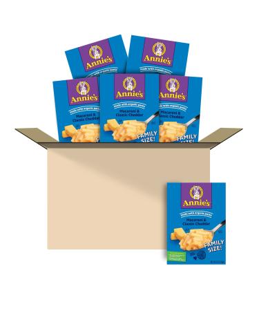 Annie's Classic Mild Cheddar Macaroni and Cheese, Family Size, 10.5 oz (Pack of 6)