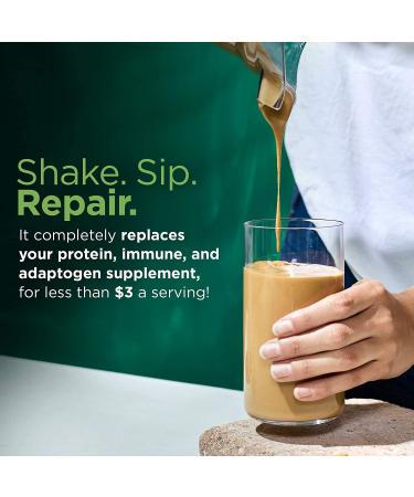 Four Sigmatic Plant-Based Protein with Superfoods - Peanut Butter 1.32 lbs (600 g) | Vegan, Nutrient-Rich Protein Supplement - Buy Online on GoSupps.com