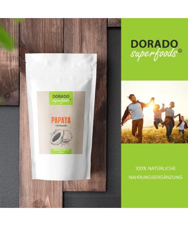 Dorado Superfoods Papaya 10:1 Extract Capsules | 120 Vegan Capsules | 1000mg Daily Dose | High-Potency Papain | Encapsulated in Germany - International Shipping Available - Buy Online on GoSupps.com