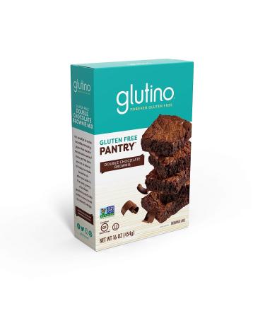 Glutino Pantry Brownie Mix - Double Chocolate, 16 oz - Gluten Free Delightful Dessert - Buy Online on GoSupps.com