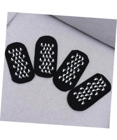 POPETPOP 3 Pairs Foot Care Socks Spa Gel Socks Shallow Mouth Socks Feet Care Ultimate Socks for Dry Cracked Skin on Feet Foot Socks Cotton Boat Socks Black Gel moisturizing Socks - Buy Online on GoSupps.com