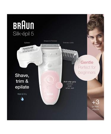 Braun Silk-epil 5-620: Women's Cordless Rechargeable Hair Removal Set - Buy Online on GoSupps.com