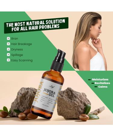 Leyf Organic Jojoba Oil 50ml 100% Pure Vegan Body Hair Face Nail Glass Bottle + Glass Pipette + Pump Moisturizing Care Food Dispenser Body Oil - Buy Online on GoSupps.com