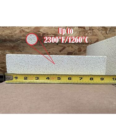 Insulating Fire Brick for Ovens, Kilns, Fireplaces & Forges - 9x4.5x2.5 Inch - 2300F/1260C - Single Brick (Bubble-Wrapped) - Buy Online on GoSupps.com