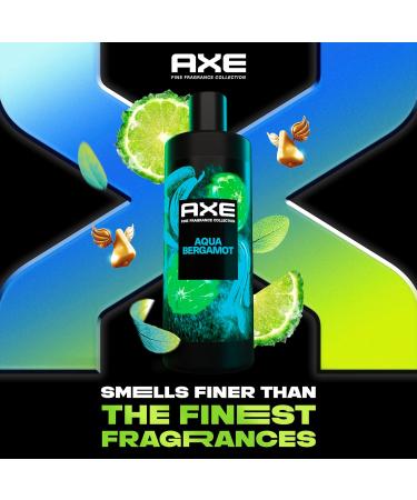 AXE Fine Fragrance Body Wash for Men - Aqua Bergamot | 12h Refreshing Shower Gel with Essential Oils - 18 oz - Buy Online on GoSupps.com