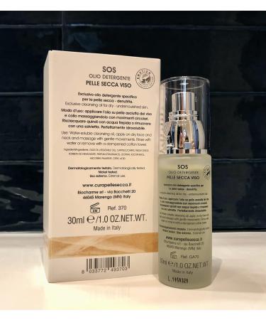 S.O.S Facial Cleansing Oil Smooth Dry Skin for Dehydrated Delicate Rough or Mature Skin Leaves No Fat Organic Formula 30ml - Buy Online on GoSupps.com