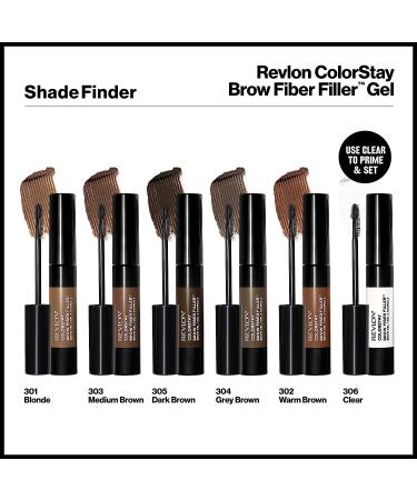 Revlon ColorStay Brow Fiber Filler - Blonde Waterproof Eyebrow Gel, 0.23 fl. Oz - Buy Online on GoSupps.com