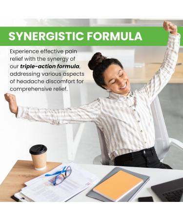 Timely Extra Strength Headache Relief - 300 Caplets Acetaminophen Aspirin & Caffeine | Fast Migraine Back Pain & Muscle Aches Relief | Compare to Excedrin - Made in USA - Buy Online on GoSupps.com