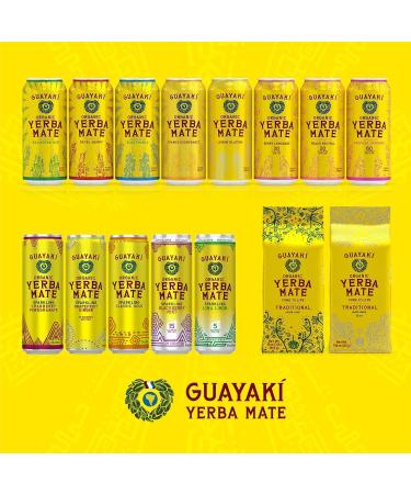 Guayaki Sparkling Yerba Mate Grapefruit Ginger 12-pack - Buy Online on GoSupps.com