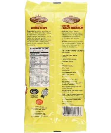 King David Vegan Lactose-Free Non-Dairy Kosher White Chocolate Flavored Chips 8.8-Ounce Bags (Pack of 8) - Buy Online on GoSupps.com