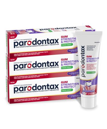 parodontax Gum Strengthen and Protect Fresh Mint Toothpaste 3.4 oz (3 Pack)