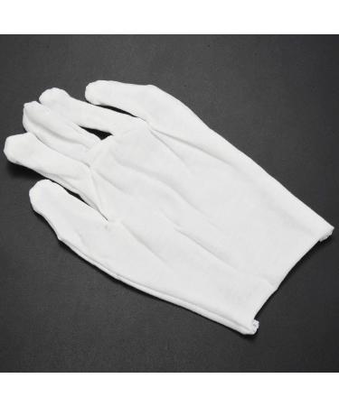 Booso 12 Pairs 100% Cotton White MOISTURISING Lining Glove Health Music Work - Buy Online on GoSupps.com