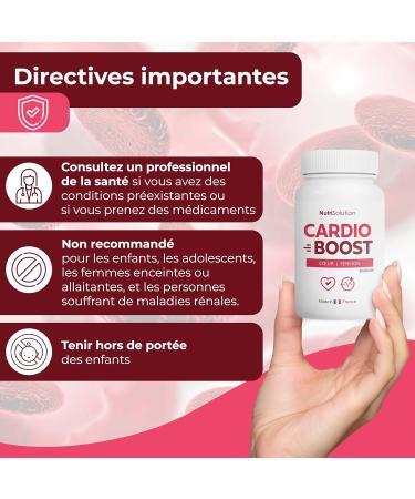 Cardio Boost: Natural Cardiovascular Support Formula - For Circulation Energy and Cardiac Wellness - 90 Capsules - Formulated by Doctors by NutriSolution (1) - Buy Online on GoSupps.com
