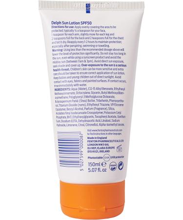 Delph Sun Lotion 150ml SPF50+ - Buy Online on GoSupps.com