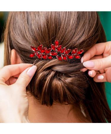 Healeved Bride Comb Clip Rhinestone Hair Comb Decorative Wedding Bridal Wedding Hair Pieces for Brides Hair Comb Clip - Buy Online on GoSupps.com