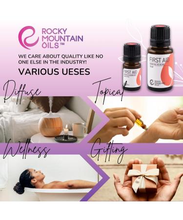 Rocky Mountain Oils First Aid Essential Oil Blend | 15ml Natural Aromatherapy for Diffuser & Topical Use | Relaxing Essential Oils - Buy Online on GoSupps.com
