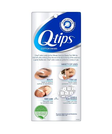 Q-tips 100% Cotton Swabs for Hygiene and Beauty Care - 625 Count (Pack of 1) - Buy Online on GoSupps.com