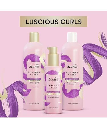 Suave Pink Luscious Curls Shampoo 16.5 oz - Define Curly Hair with Amino Acid Complex | International Shipping - Buy Online on GoSupps.com