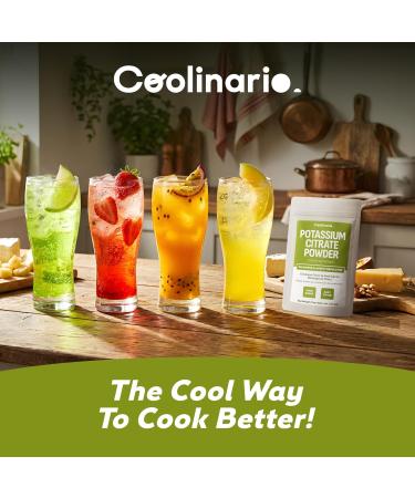 Coolinario Potassium Citrate Powder (4 Oz) pH Buffer & Acidity Regulator for Beverages & Dairy | Enhances Flavor & Shelf Life | Perfect for Sports Drinks, Cheese & Jams | Food Grade 4 Ounce - Buy Online on GoSupps.com