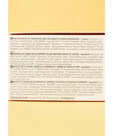 KoRo - Organic dark chocolate raspberry bites 12 x 2 x 20 g - With a fruity raspberry filling - Coated in dark chocolate - Vegan - Buy Online on GoSupps.com