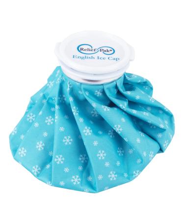 Relief Pak English-Style Ice Bag / Pack Cold Therapy to Reduce Swelling Decrease Pain and Offer Cold Compression Relief from Bruises Migraines Aches Swellings Headaches and Fever 9 Diameter 9-inch