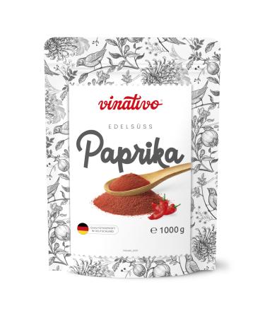 vinativo sweet paprika ground 1kg premium quality gourmet paprika mild Spanish paprika powder 1 kg (1 pack)
