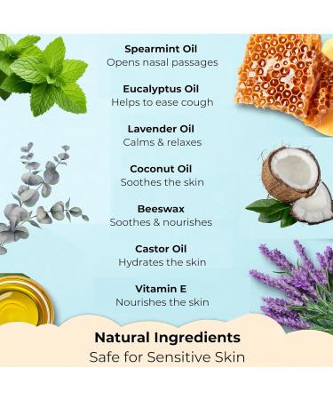 NaturallyMum Baby & Kids Vapor Rub Natural Chest Rub for Congestion Relief & Calmer Sleep Spearmint Eucalyptus & Lavender Menthol Free Safe for Babies 6m+ Made in UK - Buy Online on GoSupps.com