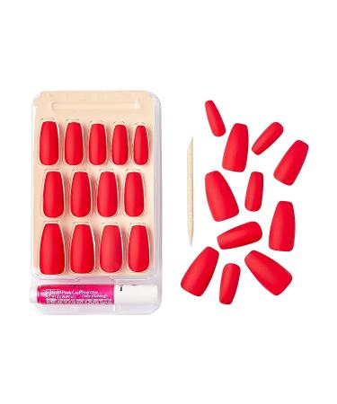 GoldFinger Full Cover Press On Nails - Long Fake Nails Manicure Set with Glue - Buy Online on GoSupps.com