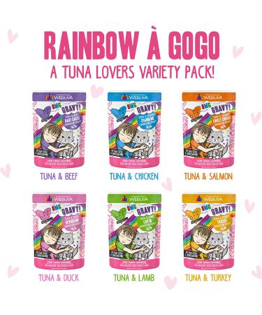 Weruva B.F.F. OMG Original Tuna Recipes in Gravy Cat Food Pouches Variety Pack - 12 Pack 3oz - Grain-Free and Natural - Buy Online on GoSupps.com