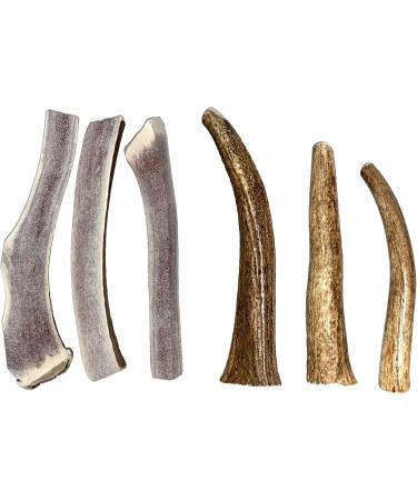 Elk Antler Dog Chews | ELK Antlers for Dogs | 100% Natural | for Aggressive Chewers | Naturally Shed Elk Antler | Keeps Dogs Busy | Small Medium Large (Split and Whole ELK Antlers) (2 Small Whole) - Buy Online on GoSupps.com