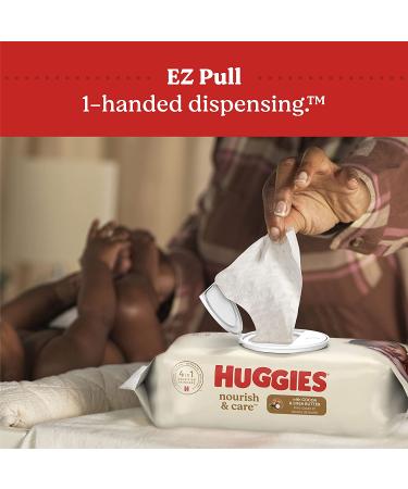 Huggies Nourish & Care Scented Baby Wipes - 168 Count (3 Packs) - Buy Online on GoSupps.com