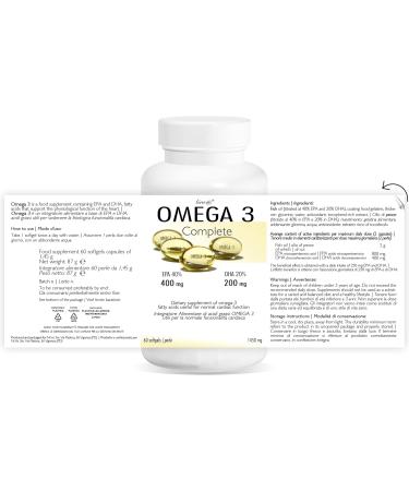 Omega 3 Line | 60 beads | Double concentration | EPA 400mg + DHA 200mg per bead! - Buy Online on GoSupps.com