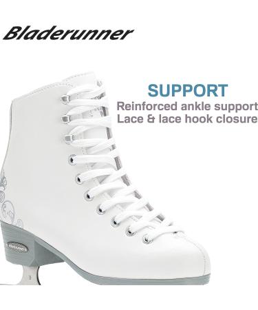 Rollerblade Allure Girls Figure Skate Bladerunner Ice | White Junior Size 12J - Buy Online on GoSupps.com
