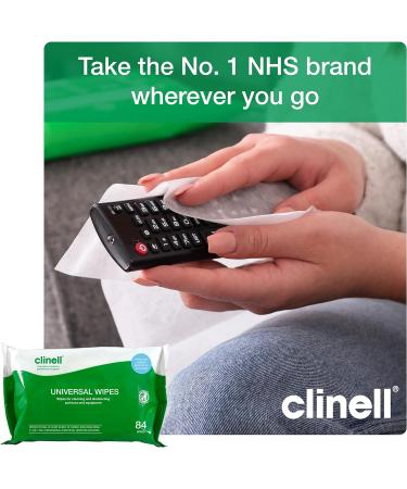 Clinell BCW84 Universal Cleaning and Disinfectant Wipes - 84 Wipes - Kills 99.99% of Germs - Multi Purpose - Pack of 1 - Buy Online on GoSupps.com