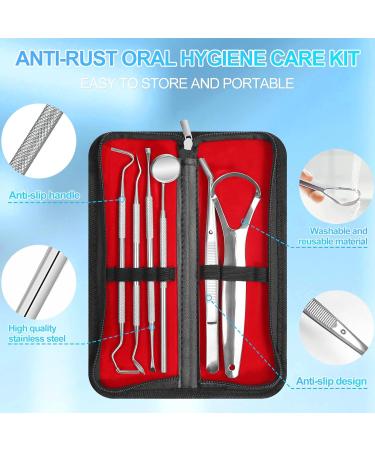 Soodyoow Tartar Remover Set | 6-Piece Dental Care Kit for People & Pets | Double-Headed Instruments & Dental Tissue for Ultimate Mouth Hygiene - Buy Online on GoSupps.com