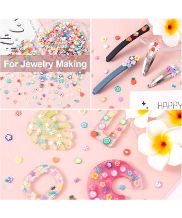 OIIKI 3 Boxes Fruit Slices & Flower Charm - Colorful Soft Clay Nail Art Slices for DIY Crafts Lip Gloss & Resin Jewelry Making - Buy Online on GoSupps.com