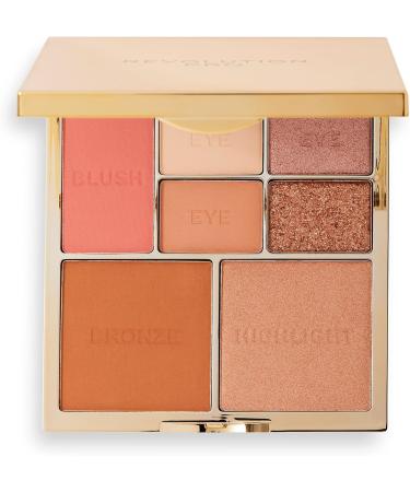 Revolution Pro True Love Palette: Blusher, Bronzer, Highlighter & Eyeshadow for Light to Medium Skin - Buy Online on GoSupps.com