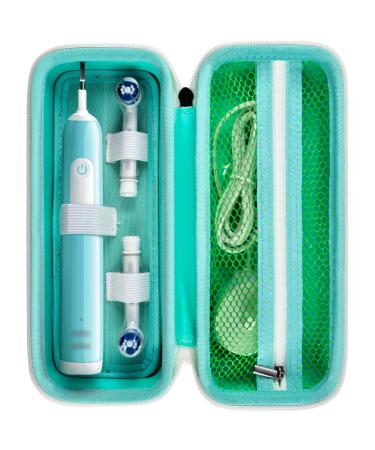 Toothbrush Travel Case Compatible with Oral-B Pro 1000 2000 3000 3500 1500/ for Philips Sonicare ProtectiveClean 4100 5100 Electric Toothbrush with Mesh Pocket for Accessories - Green ( Bag Only) - Buy Online on GoSupps.com