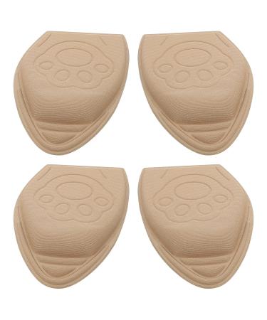 COHEALI 2 Pairs Anti Drop Heel Half Size Pad Shoe Insoles High Heel Cushions Womens Block Heels Metatarsal Heel Inserts Metatarsal Cushion Toe Plug Women's Sponge Knitted Fabric
