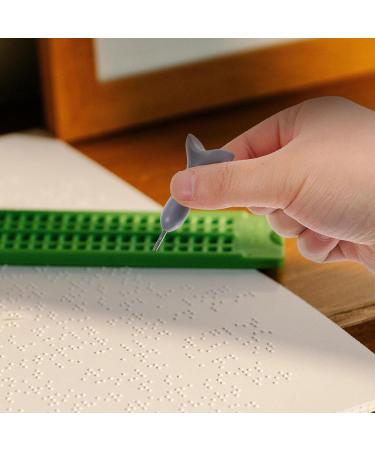 minkissy Braille Stylus Saddle-Shaped Writing Board Blind Writing Pad Braille Learning Tools for Blind People Writing Tool Accessory - Buy Online on GoSupps.com