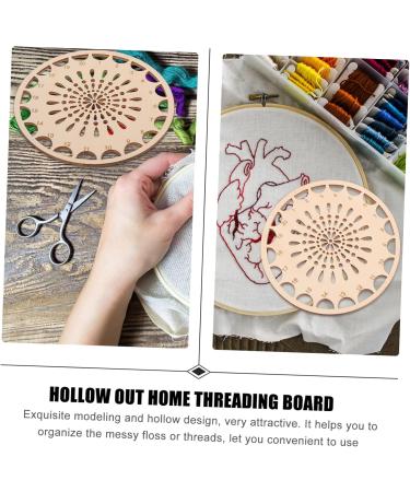 Ciieeo 1 Portable Kreuz-B Set - Tulip Production Threads Halter Studio Button Organizer DIY Wooden Cross Coil Light Tool 14.1x14.1cm for Handicrafts - Buy Online on GoSupps.com